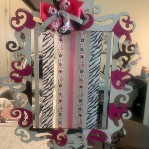 Custom framed Bow Holders. @TuTu Junky Boutiques